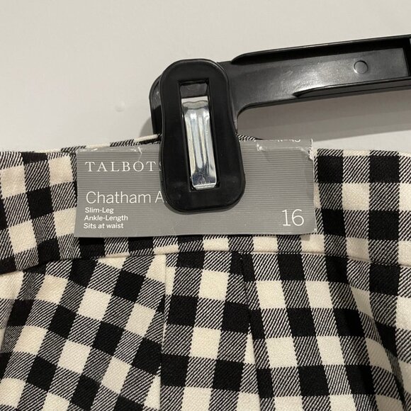 Talbot Women Chatham Ankle Checkers Size 16 Pants - Picture 13 of 13